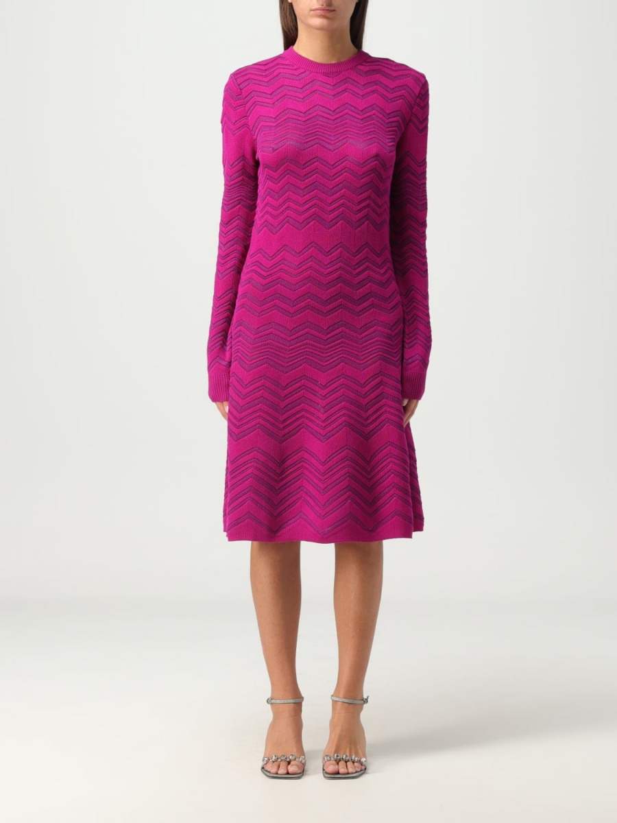 Missoni - Dress in Purple for Woman by Giglio GOOFASH
