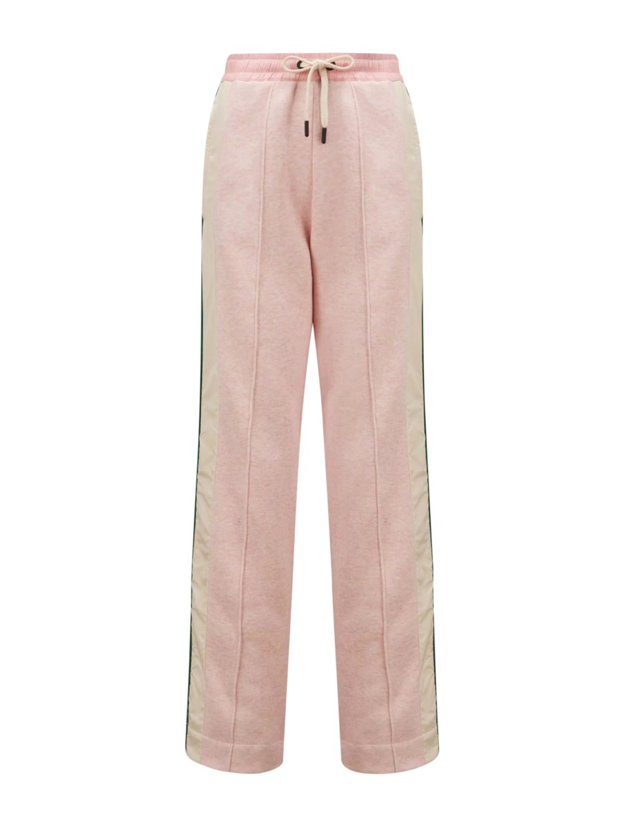 Moncler Women's Trousers Pink by Suitnegozi GOOFASH