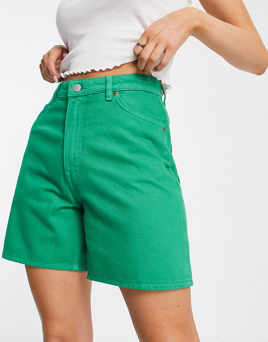Monki - Green - Denim Shorts - Asos - Ladies GOOFASH