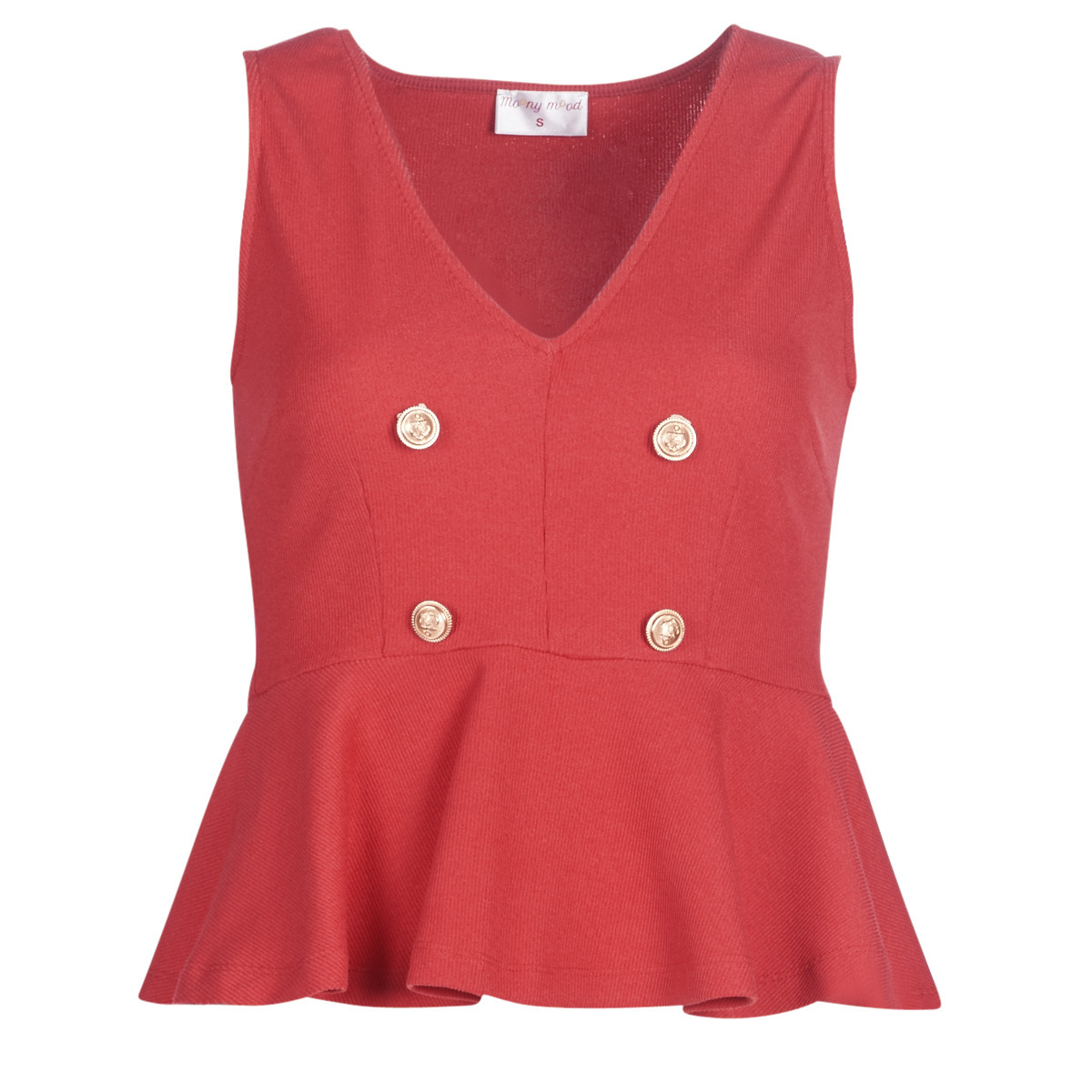 Moony Mood - Womens Red Blouse by Spartoo GOOFASH