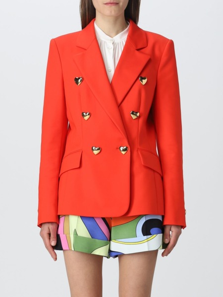 Moschino - Red Jacket for Woman by Giglio GOOFASH