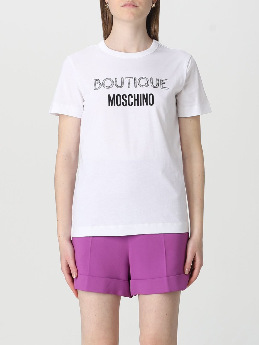 Moschino T-Shirt in White from Giglio GOOFASH