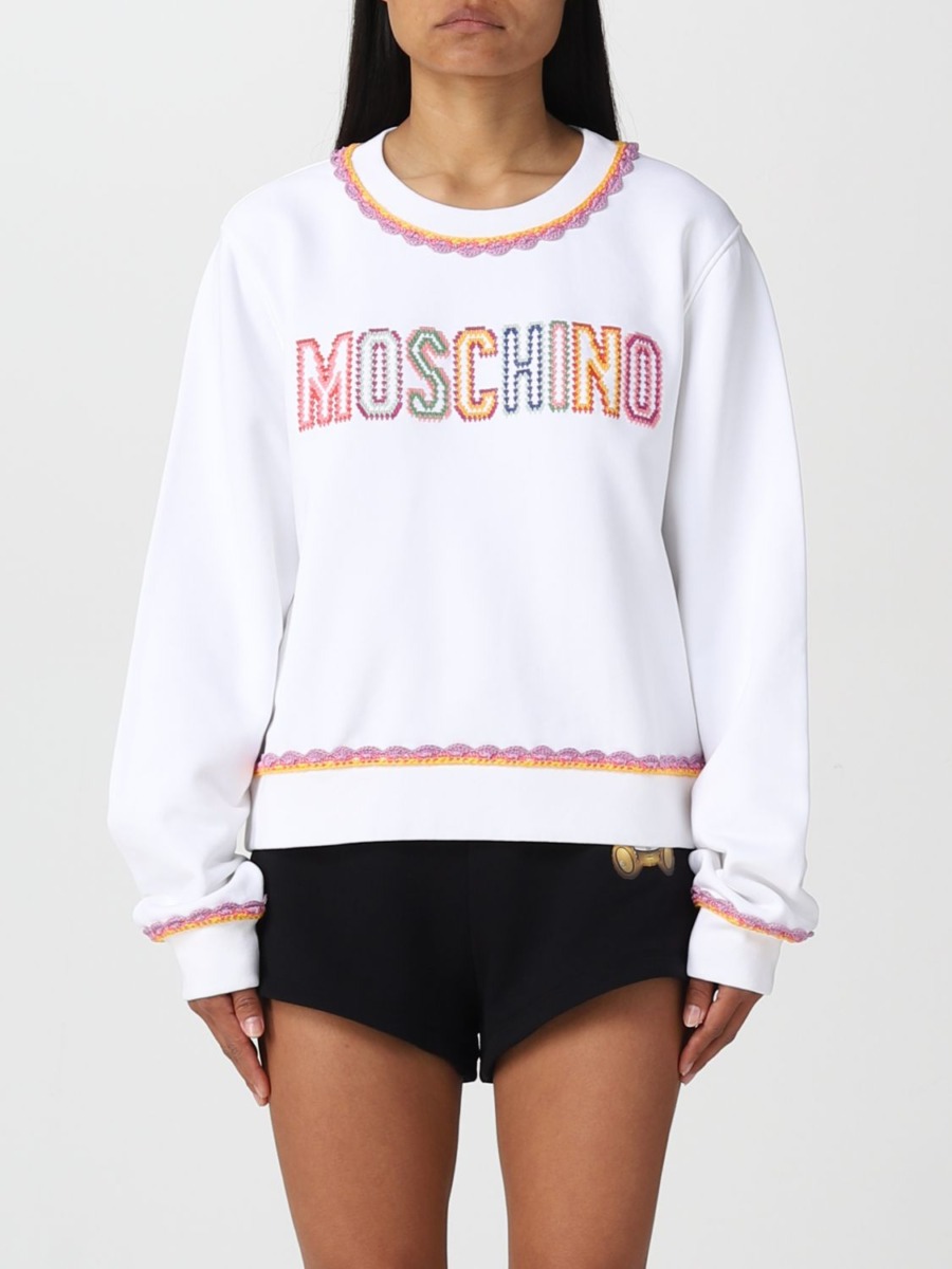 Moschino - Women Sweatshirt in White from Giglio GOOFASH
