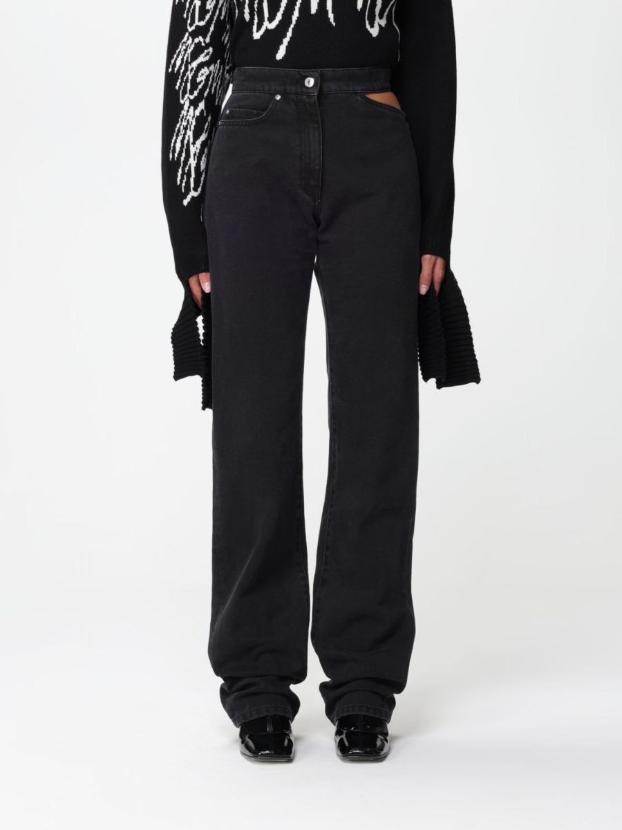 Msgm - Womens Jeans in Black at Giglio GOOFASH