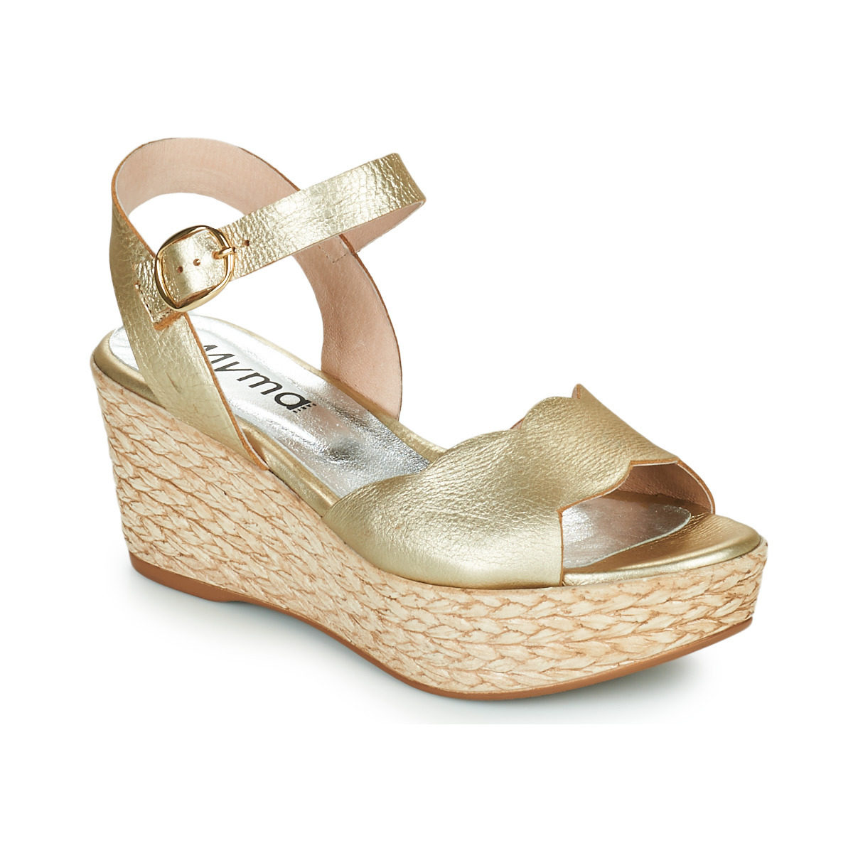 Myma Sandals in Gold for Women at Spartoo GOOFASH