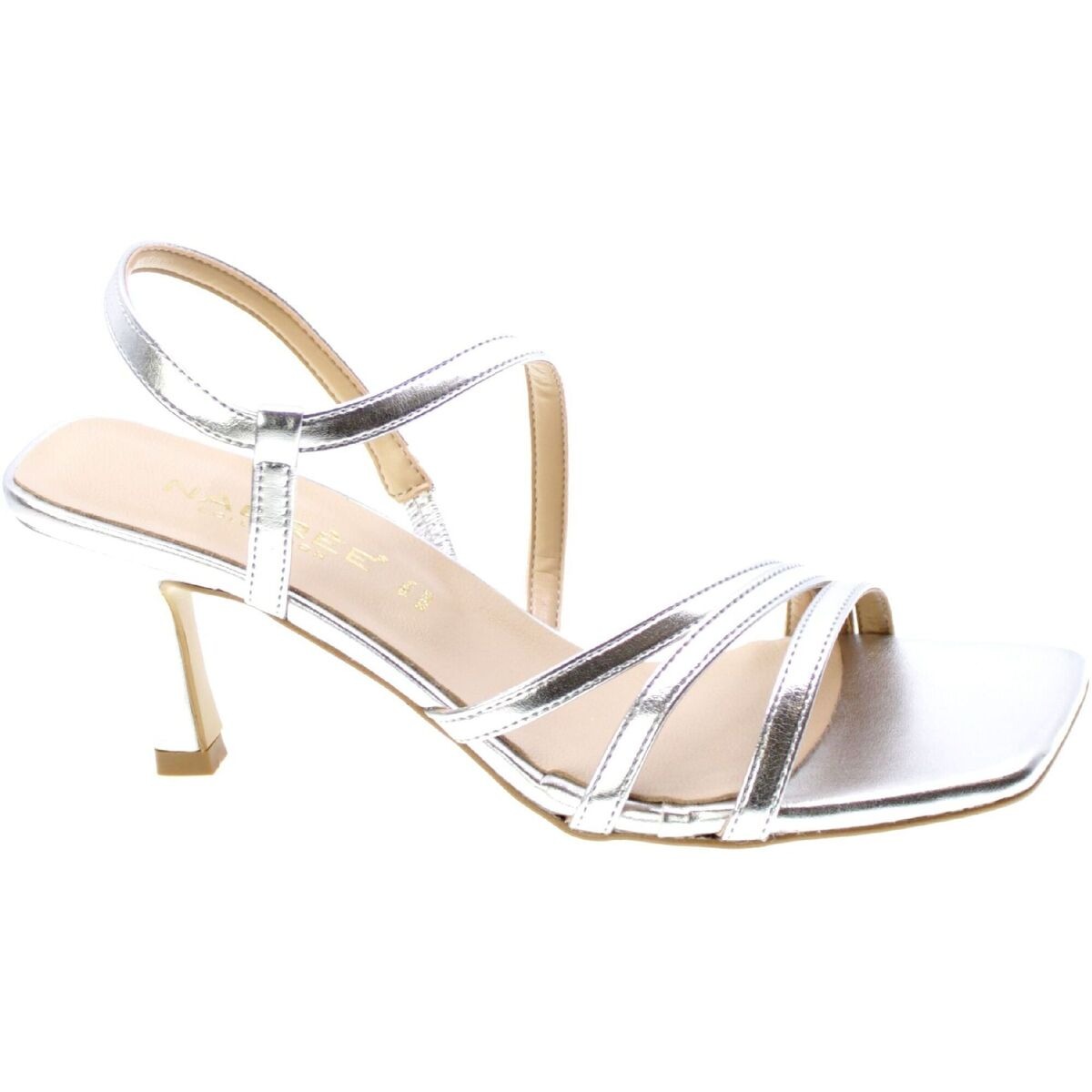 Nacree - Silver Sandals - Spartoo Ladies GOOFASH