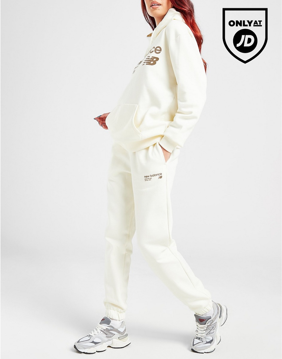 New Balance - White Sweatpants JD Sports GOOFASH