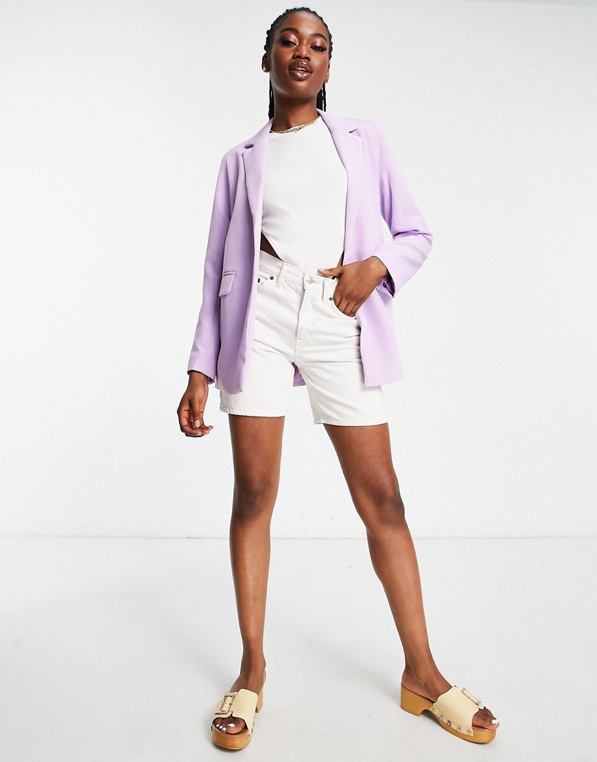 New Look - Woman Suit Blazer Purple Asos GOOFASH