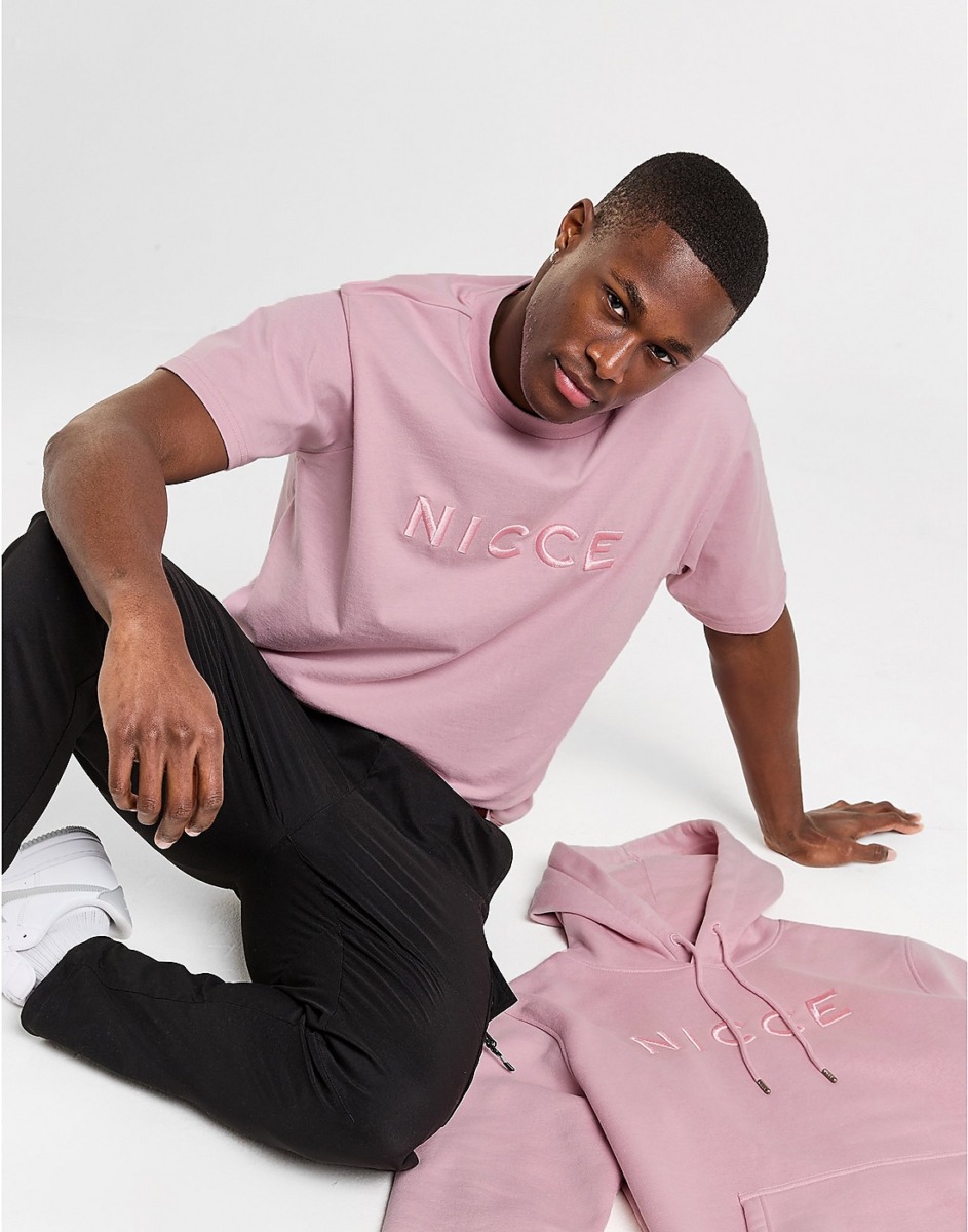 Nicce Gents Pink T-Shirt from JD Sports GOOFASH