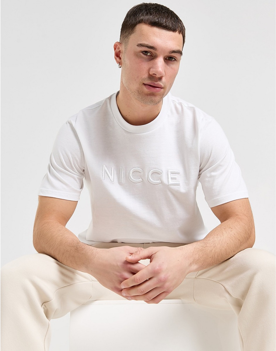 Nicce Gents White T-Shirt by JD Sports GOOFASH