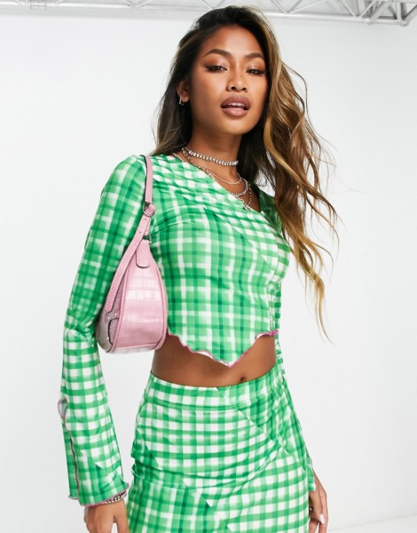 Only Ladies Top in Green by Asos GOOFASH