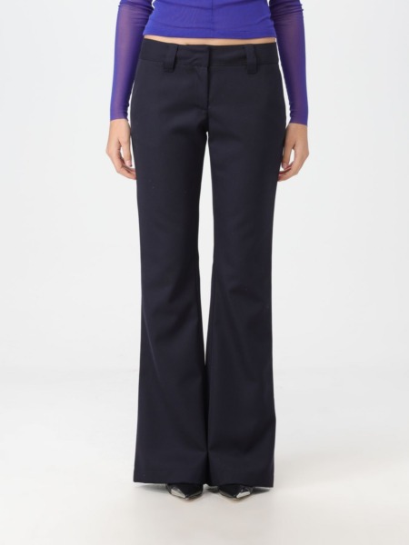 Palm Angels - Blue Woman Trousers - Giglio GOOFASH