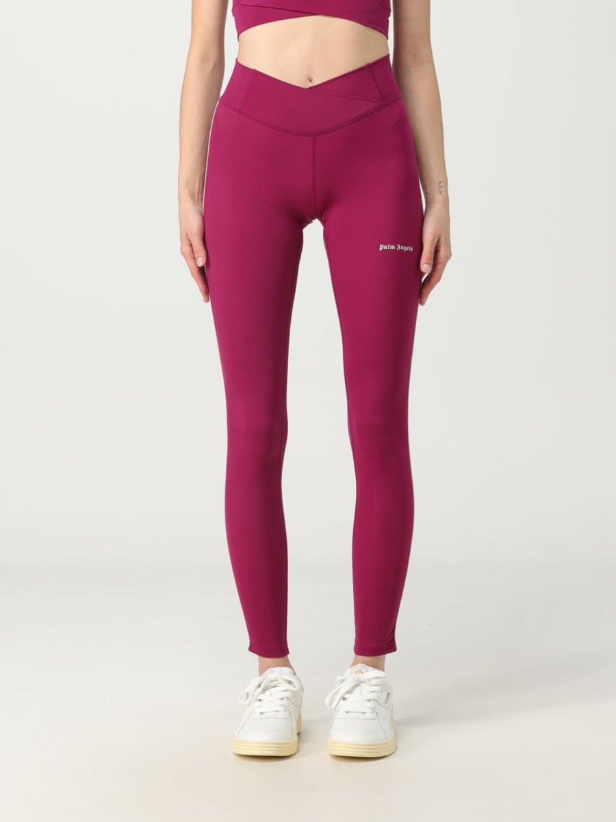 Palm Angels - Trousers - Pink - Giglio - Women GOOFASH