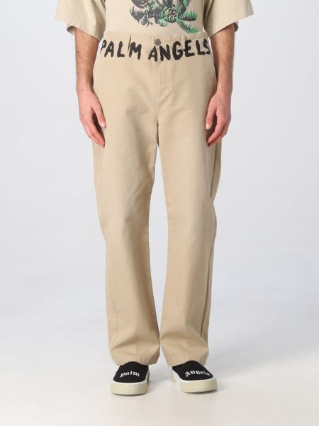 Palm Angels Trousers in Beige for Men at Giglio GOOFASH