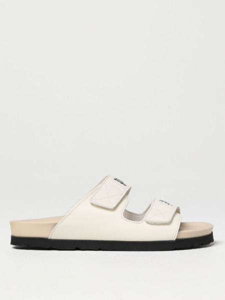 Palm Angels - White Flat Sandals - Giglio Woman GOOFASH