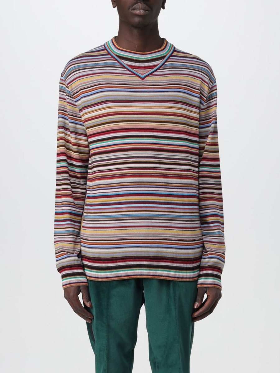 Paul Smith - Gents Jumper in Red at Giglio GOOFASH