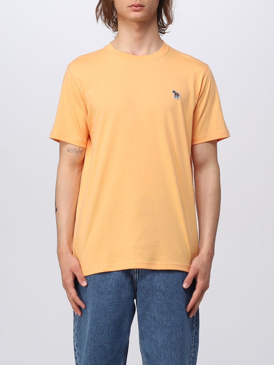 Paul Smith T-Shirt in Orange Giglio Man GOOFASH