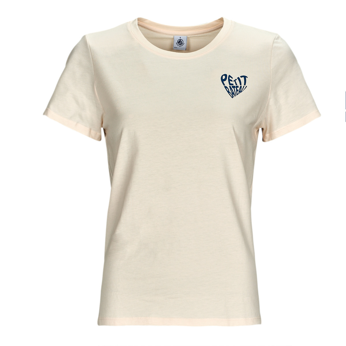 Petit Bateau - Beige Woman T-Shirt Spartoo GOOFASH
