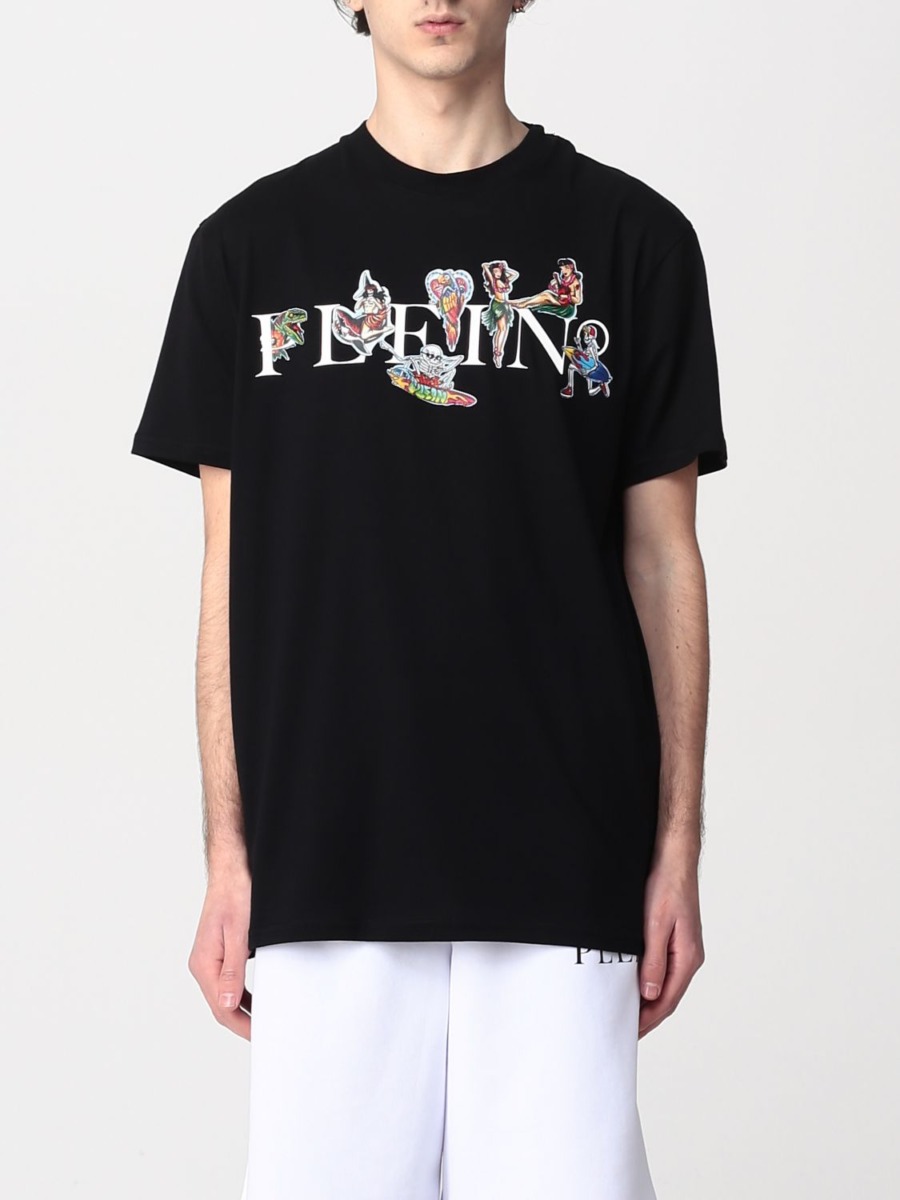 Philipp Plein - Black T-Shirt for Men by Giglio GOOFASH