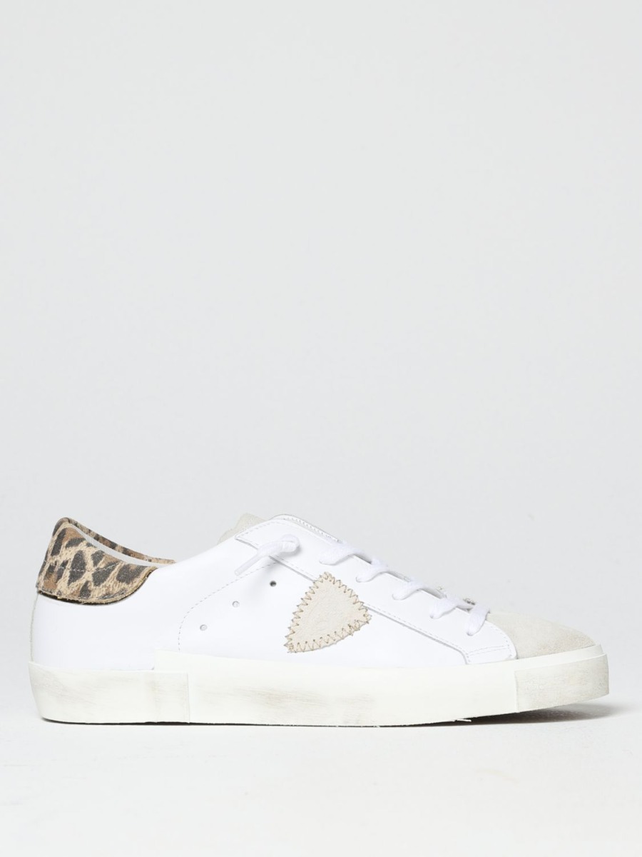 Philippe Model - Lady Sneakers in White Giglio GOOFASH