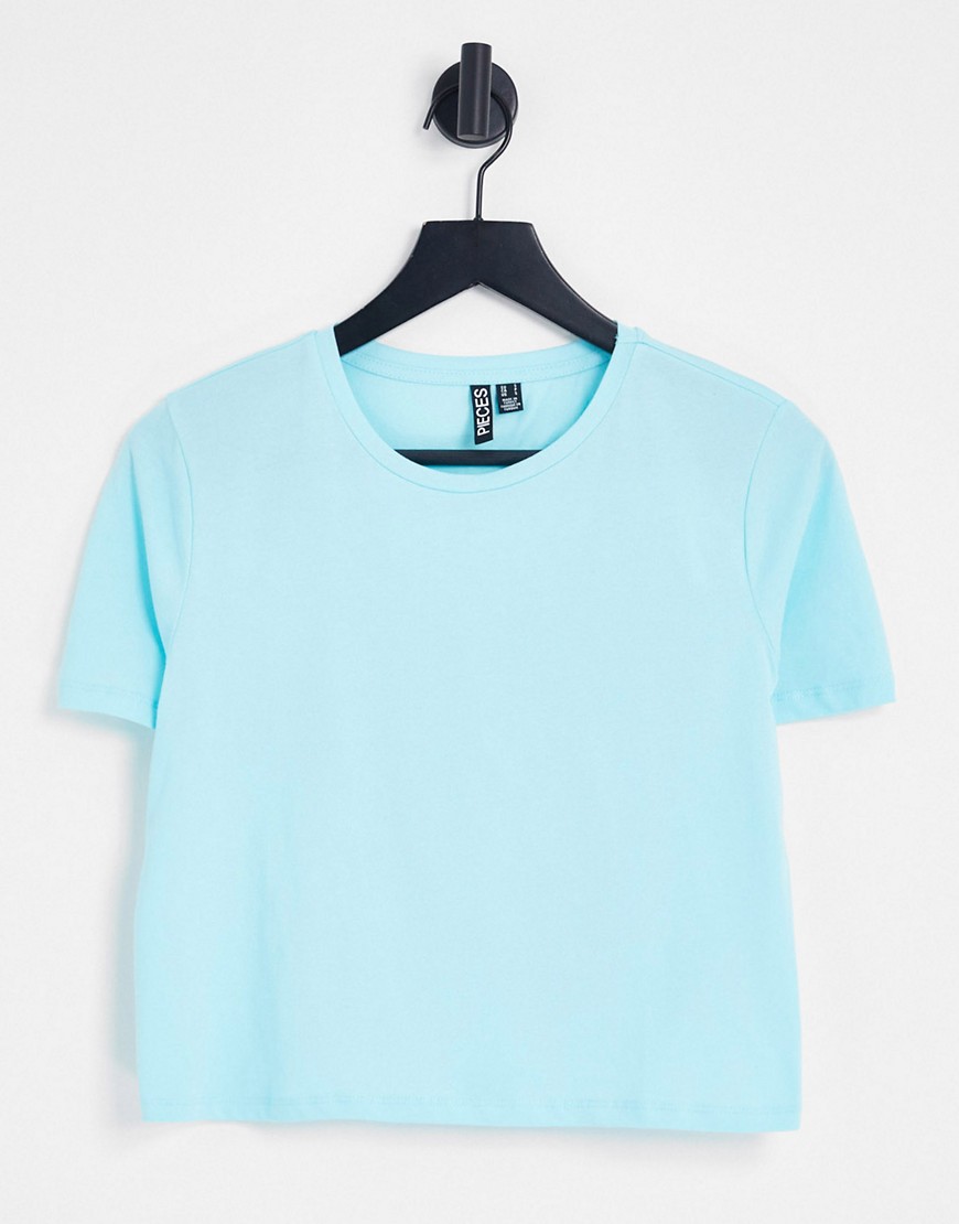 Pieces T-Shirt in Blue for Woman by Asos GOOFASH