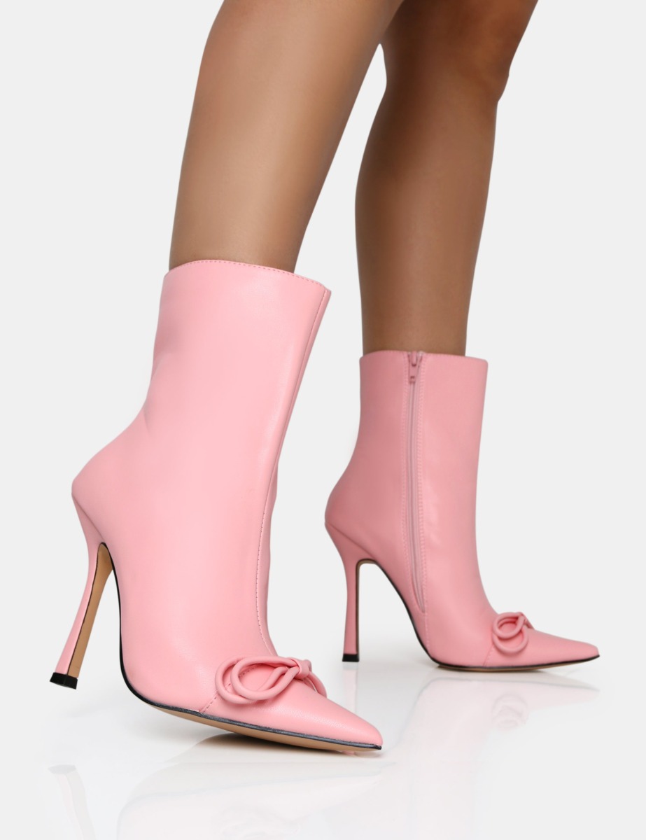 Pink Ankle Boots - Public Desire Woman GOOFASH