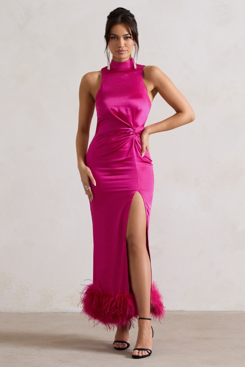 Pink - Maxi Dress - Club L London - Ladies GOOFASH