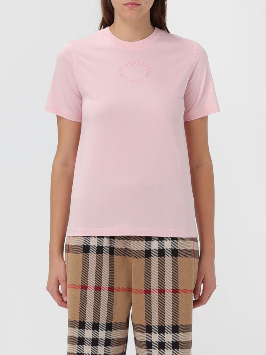 Pink - T-Shirt - Giglio GOOFASH