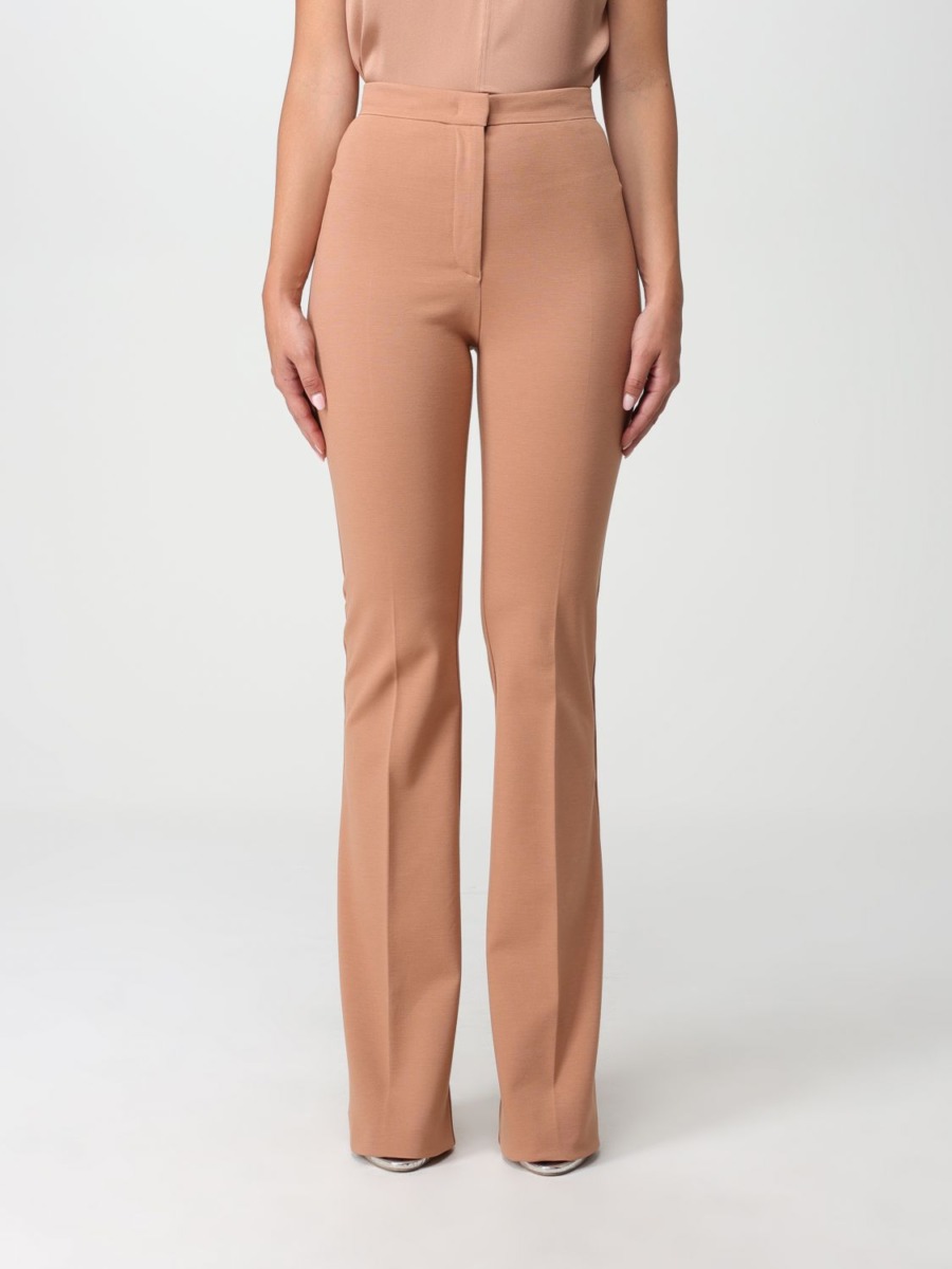 Pinko Lady Brown Trousers by Giglio GOOFASH