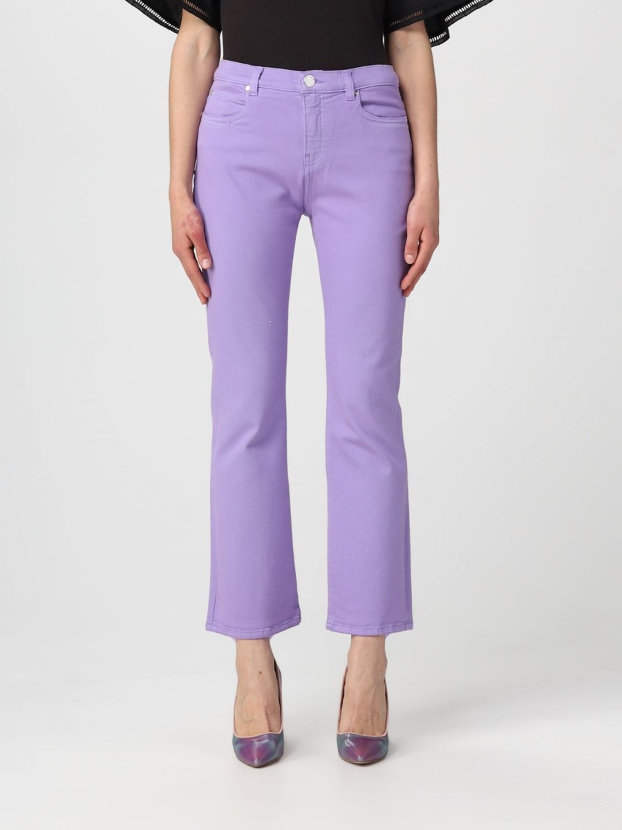Pinko - Woman Purple Jeans by Giglio GOOFASH