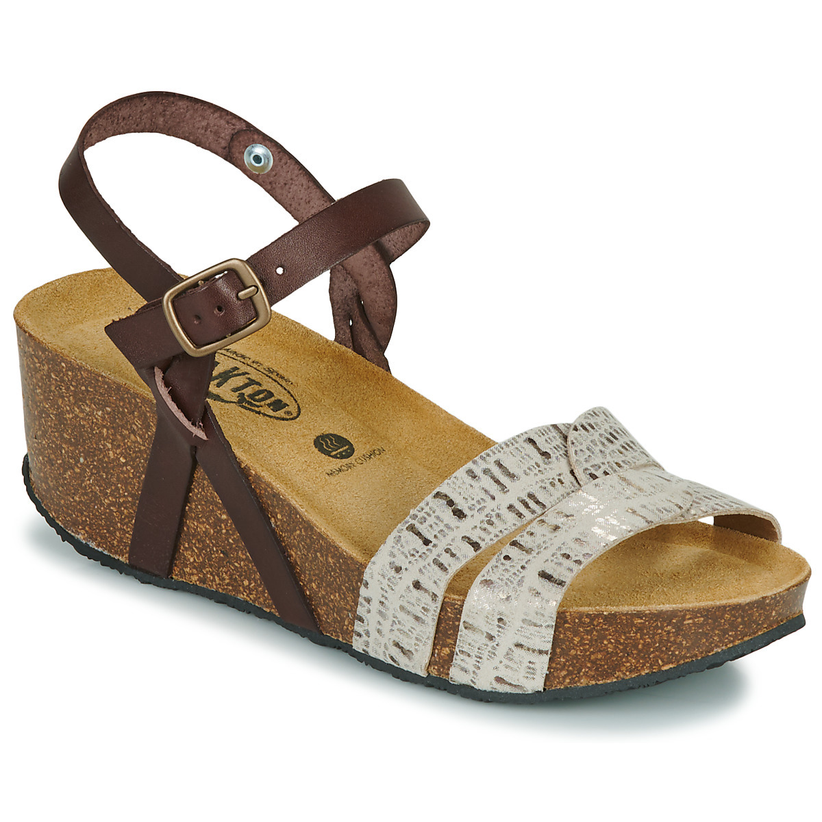 Plakton - Brown Sandals - Spartoo Woman GOOFASH