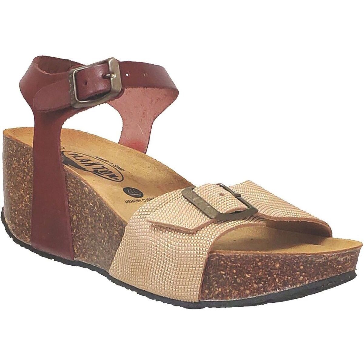 Plakton Lady Sandals in Brown from Spartoo GOOFASH