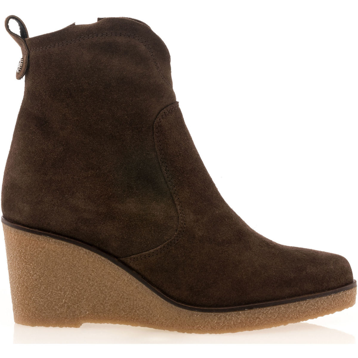 Porronet Women Ankle Boots in Brown - Spartoo GOOFASH