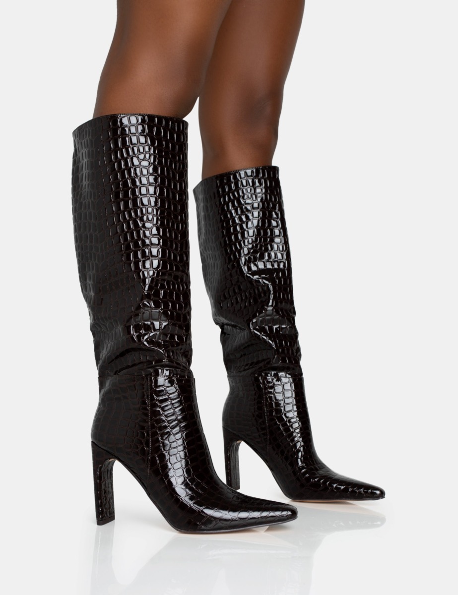 Public Desire - Ankle Boots in Brown GOOFASH
