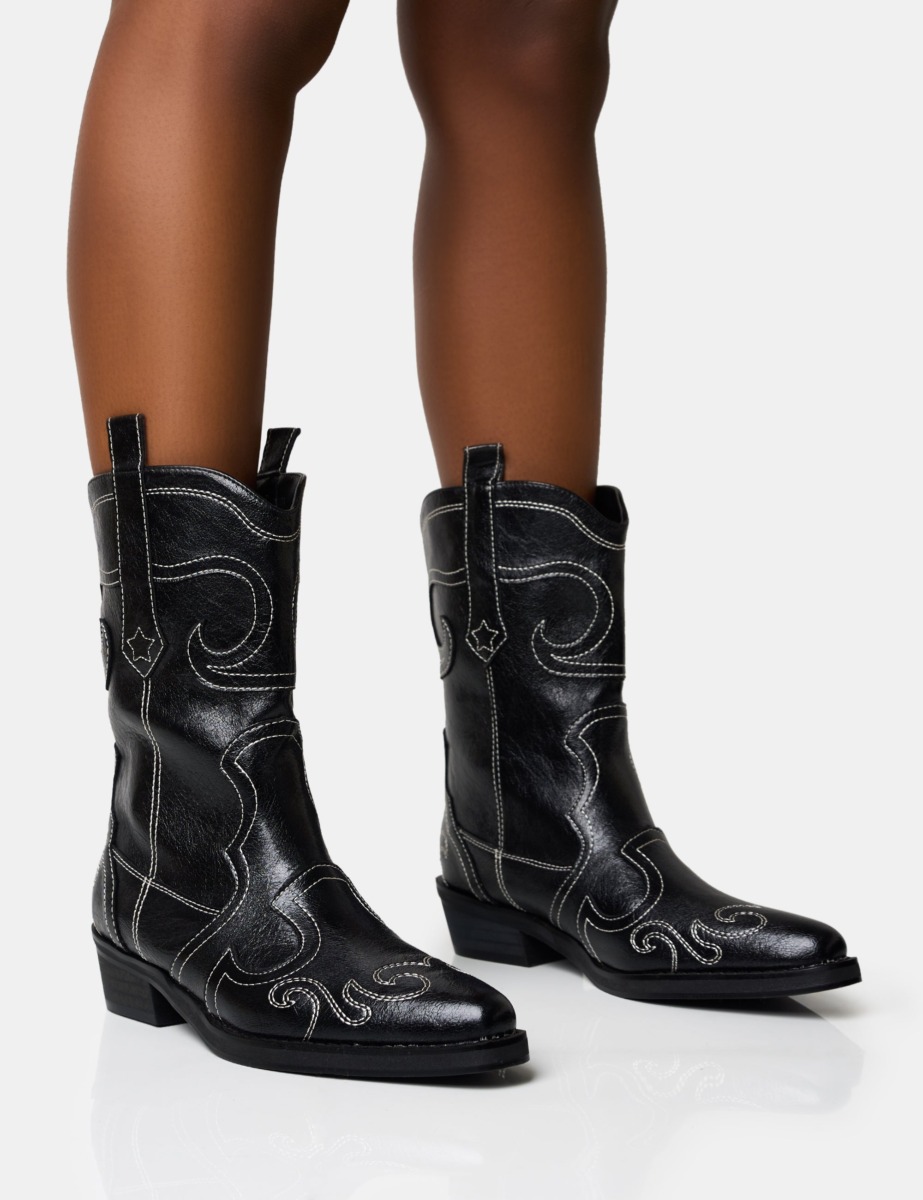 Public Desire - Black Ankle Boots GOOFASH