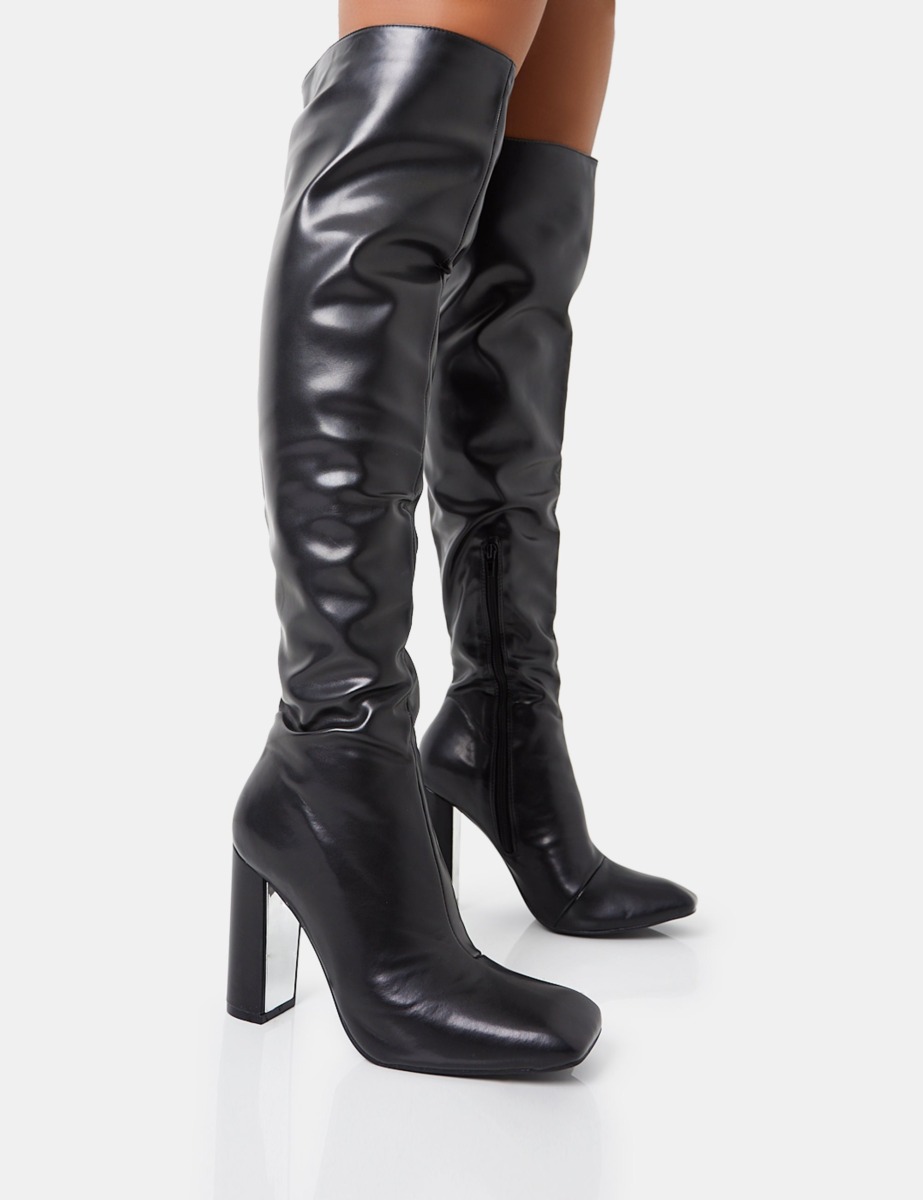 Public Desire - Black - Womens Overknee Boots GOOFASH