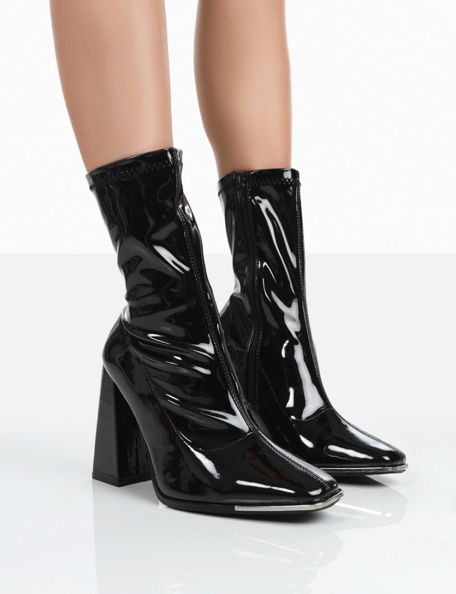 Public Desire Ladies Ankle Boots Black GOOFASH