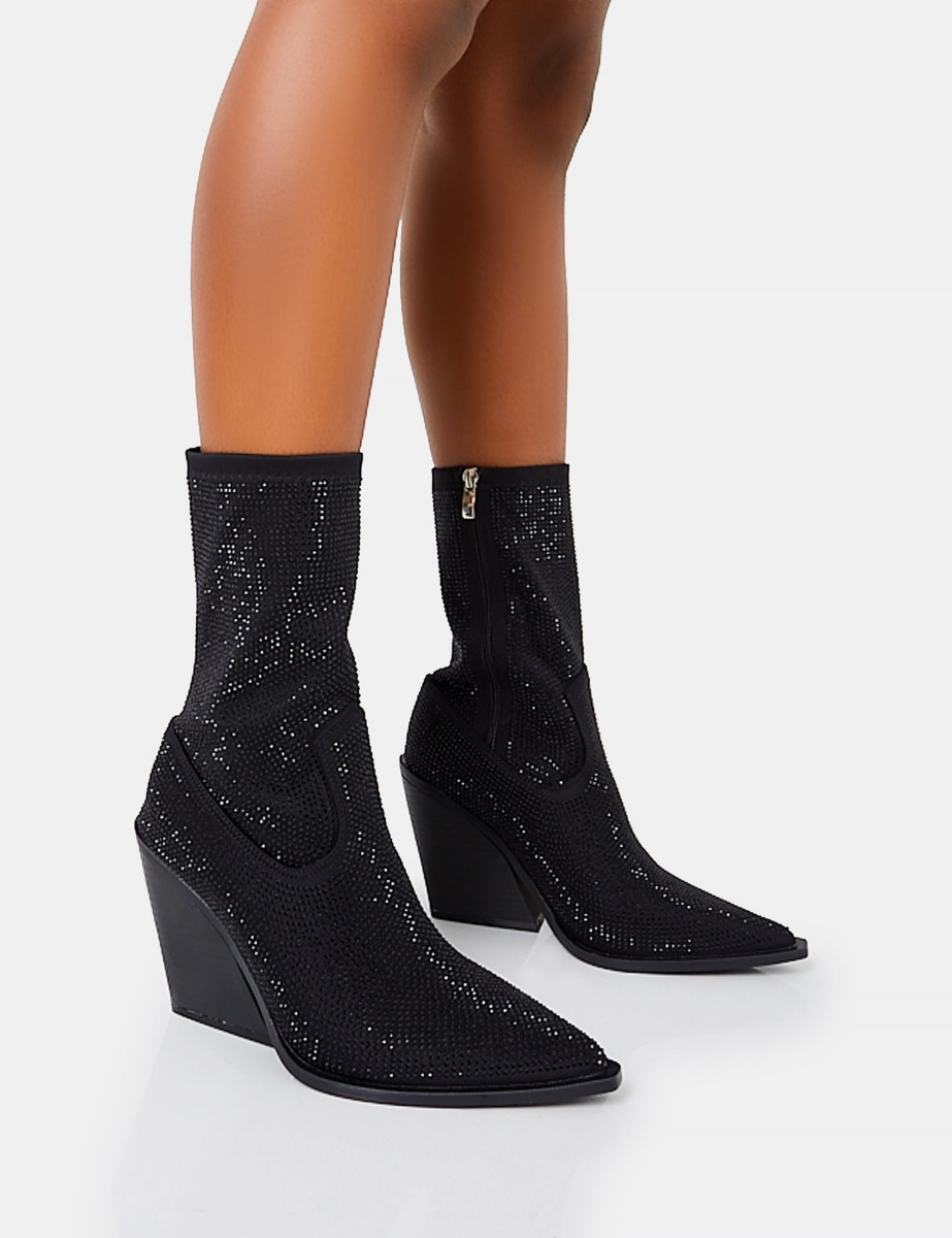 Public Desire - Ladies Ankle Boots in Black GOOFASH