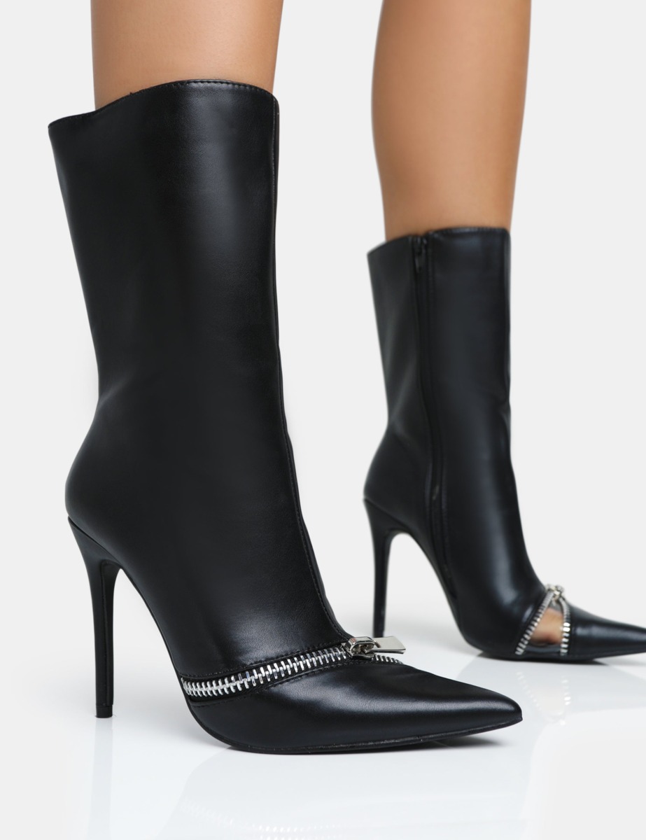Public Desire Lady Ankle Boots Black GOOFASH