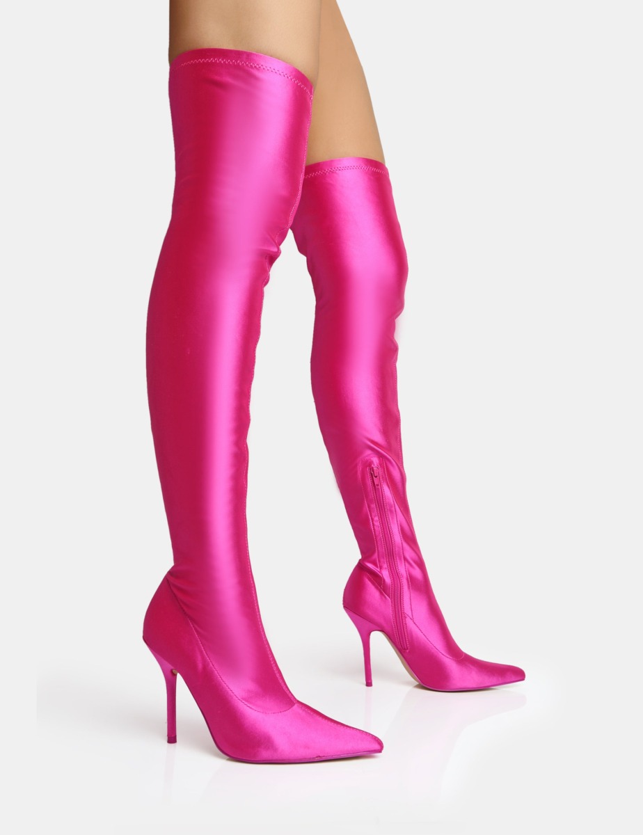 Public Desire Lady Pink Boots GOOFASH