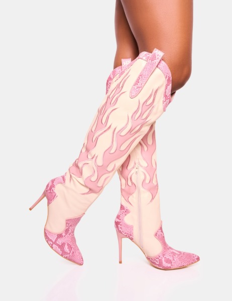 Public Desire - Overknee Boots in Pink for Women GOOFASH