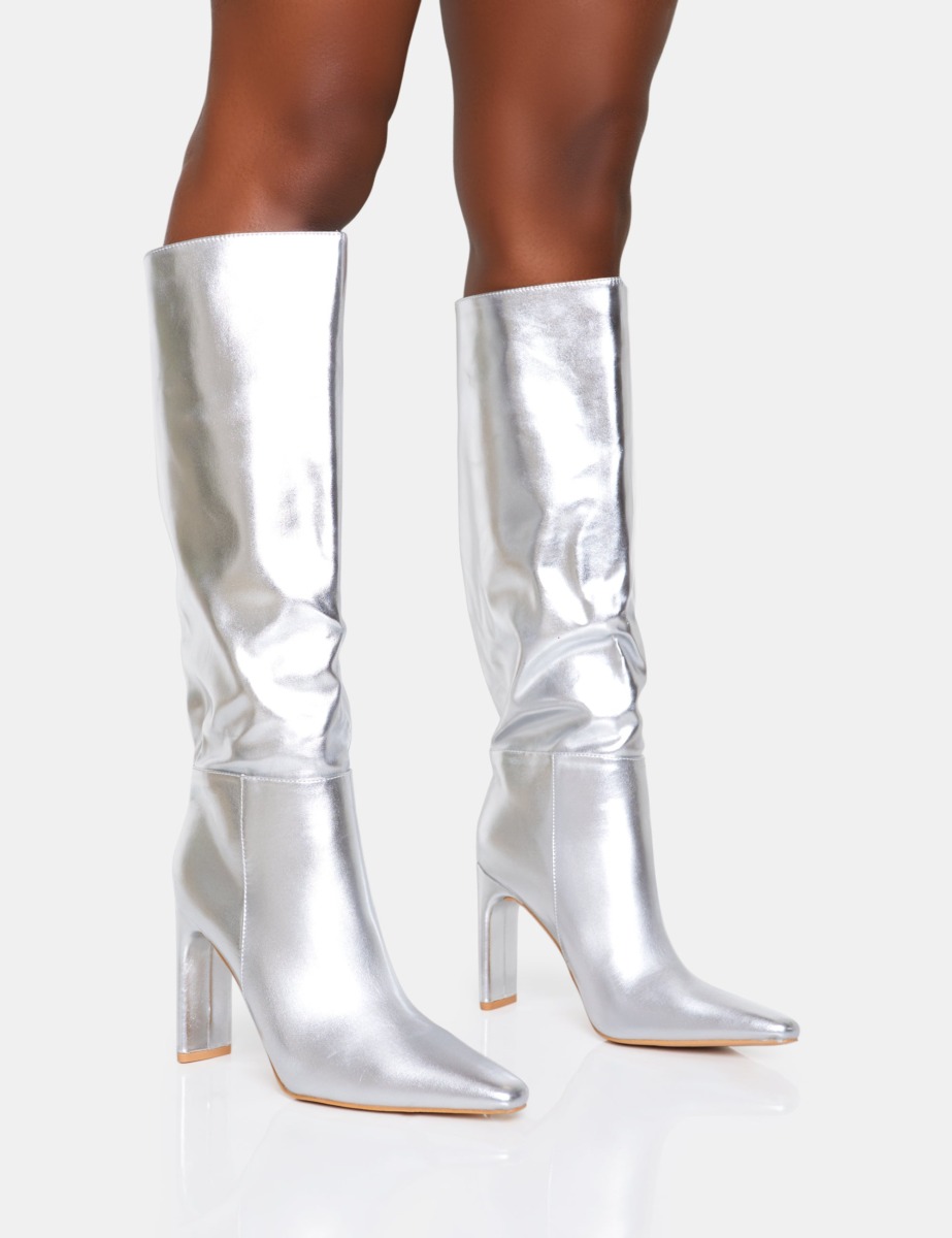 Public Desire - Silver - Ankle Boots - Women GOOFASH