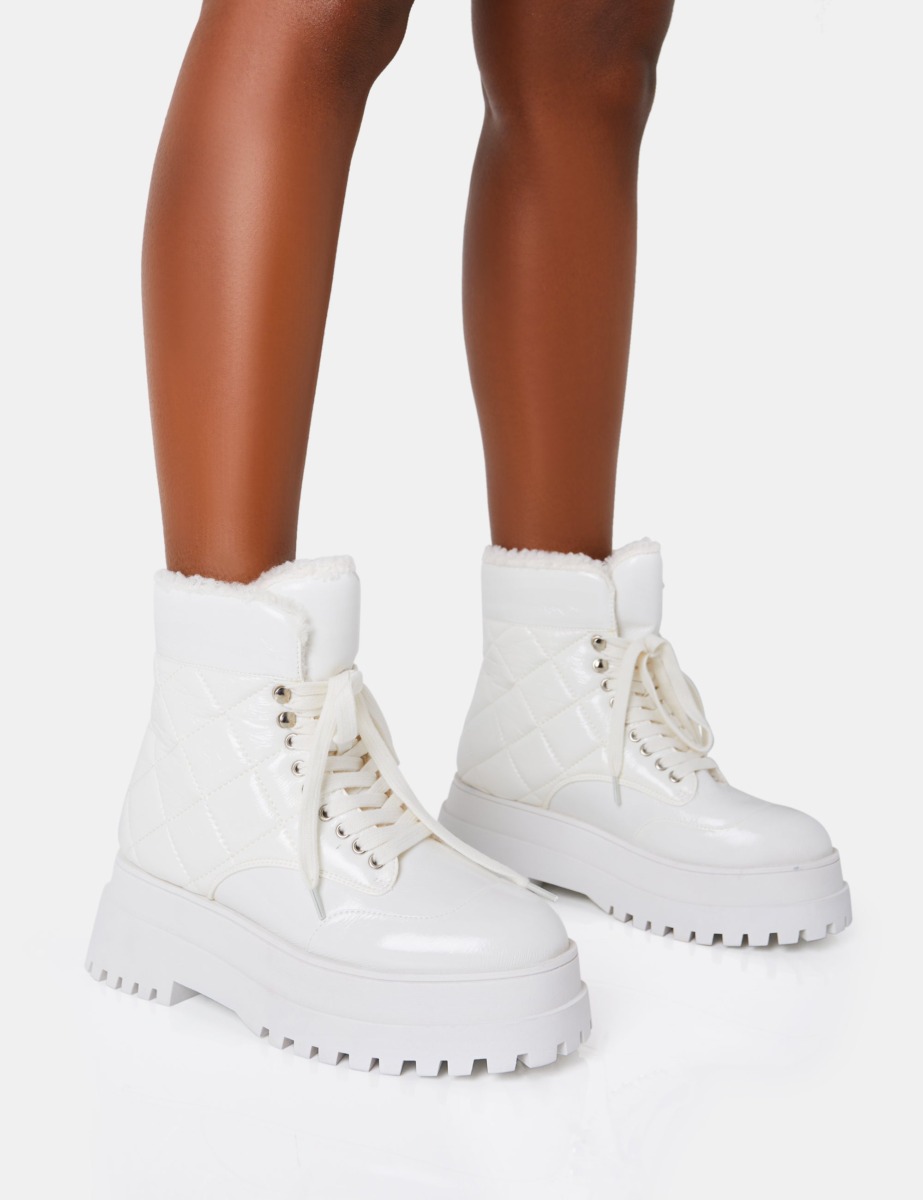 Public Desire - Woman Ankle Boots in White GOOFASH