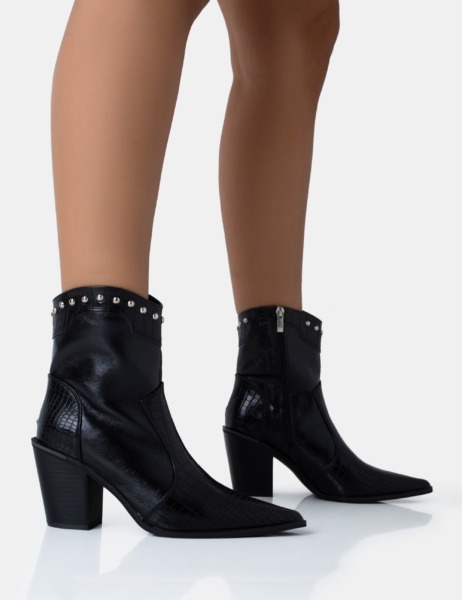 Public Desire - Woman Black Ankle Boots GOOFASH