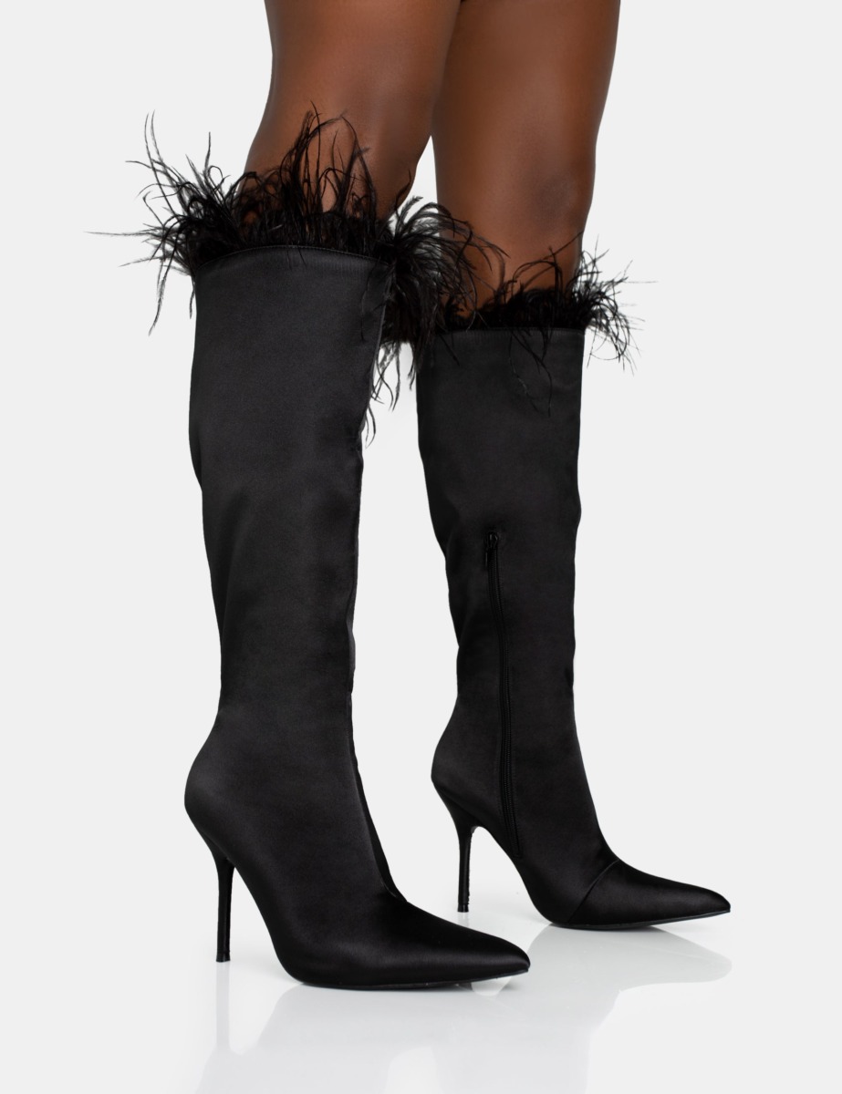Public Desire Woman Knee High Boots in Black GOOFASH