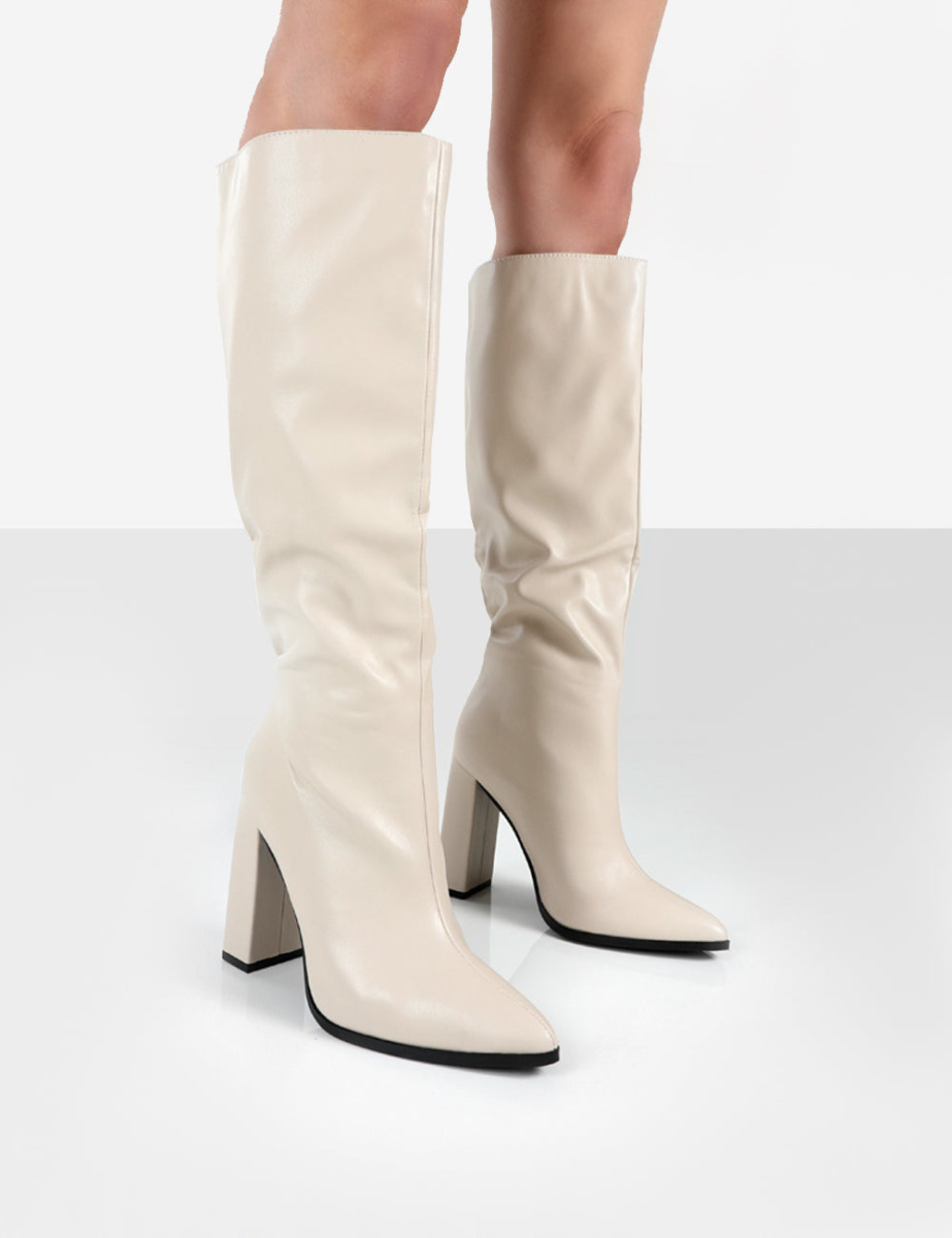 Public Desire - Women's Ankle Boots Grey GOOFASH