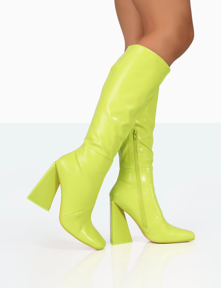 Public Desire Womens Ankle Boots in Green GOOFASH