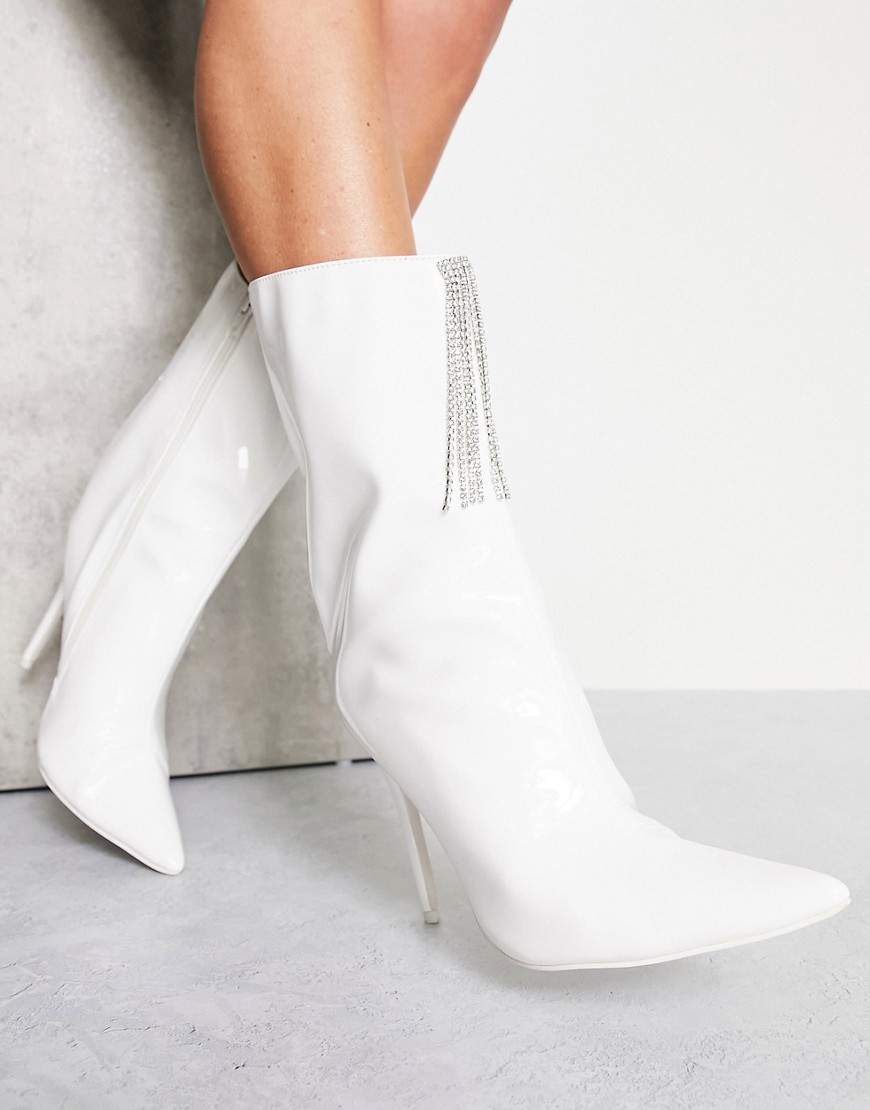Public Desire Womens Ankle Boots in White at Asos GOOFASH