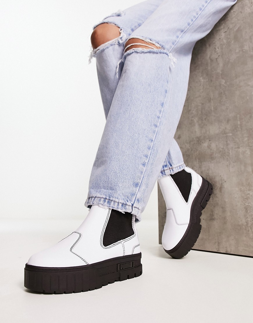 Puma - Woman Chelsea Boots in White at Asos GOOFASH