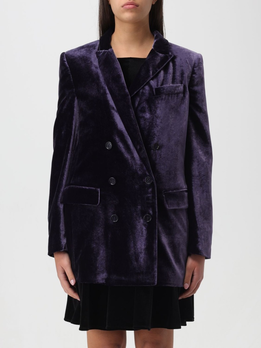 Purple Jacket for Woman from Giglio GOOFASH